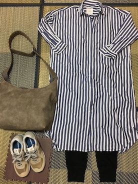 「avecmoi（アヴェクモワ）のアイテム」を使った、junjunさん（レディース・157cm）の秋コーディネート