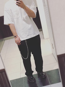 「アイテム（バングル/リストバンド）」を使った、ひろとさん（メンズ・168cm・20代）の夏コーディネート