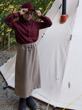 レッド系のアイテムを使った 秋キャンプ のコーディネート一覧 Wear