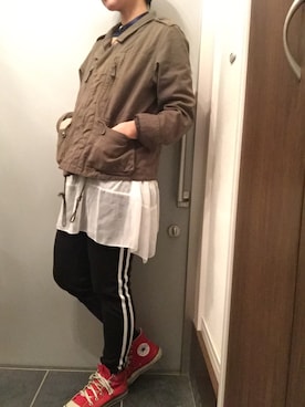 「coca（ANDEX shoes product）（コカ）のアイテム（タンクトップ）」を使った、サオルさん（レディース・153cm）の春コーディネート