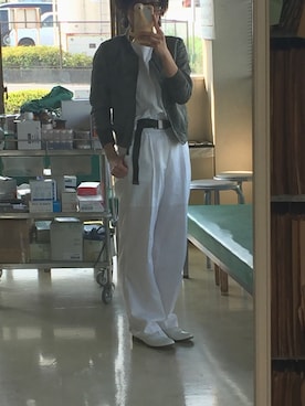 「Hanes」｜「アイテム（その他シューズ）」を使った、サオルさん（レディース・153cm）の春コーディネート