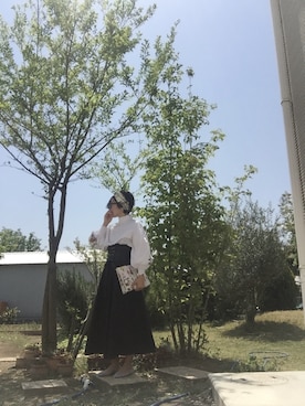 「文化屋雑貨店（ブンカヤザッカテン）のアイテム」を使った、サオルさん（レディース・153cm）の春コーディネート