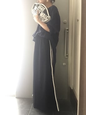 「ゆるずる」｜サオルさん（レディース・153cm）の夏コーディネート