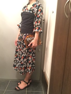 「tricot COMME des GARCONS（トリココムデギャルソン）のアイテム（サンダル）」を使った、サオルさん（レディース・153cm）の夏コーディネート