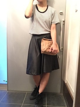 「LUCY（ルーシー）のアイテム」を使った、サオルさん（レディース・153cm）の夏コーディネート