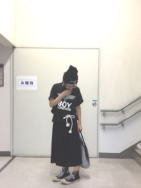 「SSUR（サー）のアイテム」を使った、サオルさん（レディース・153cm）の夏コーディネート