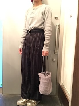 「GALSTAR（ギャルスター）のアイテム」を使った、サオルさん（レディース・153cm）の秋コーディネート