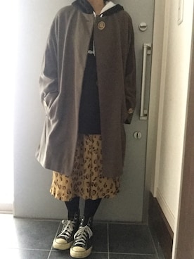 「SANYO（サンヨー）のアイテム」を使った、サオルさん（レディース・153cm）の秋コーディネート