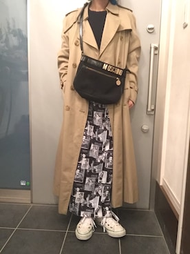 「モスキーノ」｜サオルさん（レディース・153cm）の冬コーディネート