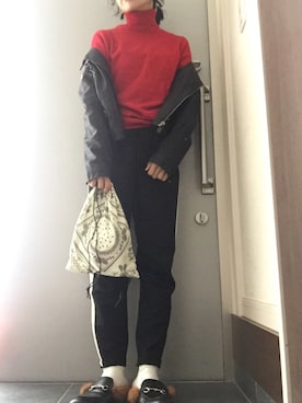 「Phebely（フィービリー）のアイテム」を使った、サオルさん（レディース・153cm）の冬コーディネート