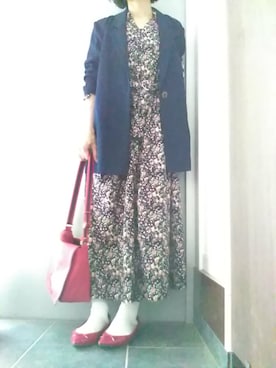「ROBERTA DI CAMERINO（ロベルトディカメリーノ）のアイテム」を使った、サオルさん（レディース・153cm）の春コーディネート