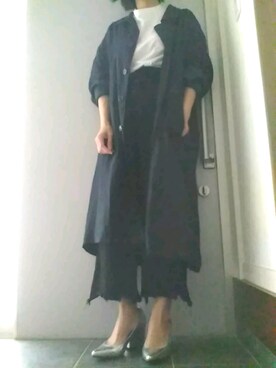 「カットオフパンツ」｜サオルさん（レディース・153cm）の夏コーディネート