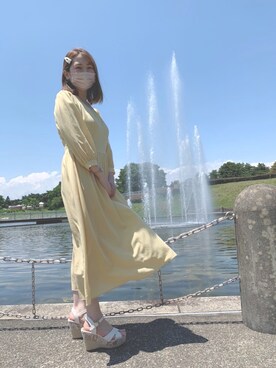 黄色ワンピース の人気ファッションコーディネート 年齢 歳 24歳 Wear