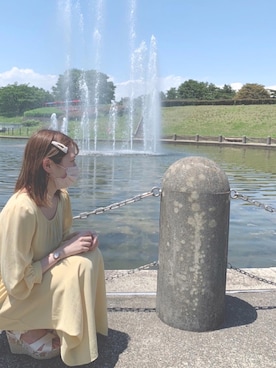 Uniqlo ユニクロ のワンピース ドレス イエロー系 を使った人気ファッションコーディネート Wear