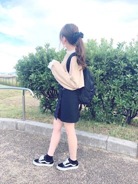 「袖ボリューム」｜「アイテム（レッグウェア）」を使った、リさ🍵さん（レディース・157cm）の秋コーディネート