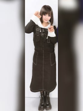 「BUBBLES（バブルス）のアイテム（ワンピース/ドレス）」を使った、ななしさん（レディース・152cm）の冬コーディネート