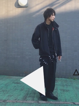 「LAD MUSICIAN（ラッドミュージシャン）のアイテム（ブルゾン）」を使った、ミズキさん（メンズ・168cm）の冬コーディネート