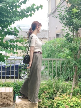 「Daniella&GEMMA（ダニエラアンドジェマ）のアイテム」を使った、kiiさん（レディース・154cm）の夏コーディネート