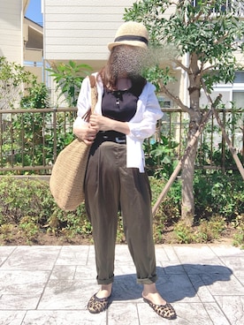 「Daniella&GEMMA（ダニエラアンドジェマ）のアイテム」を使った、kiiさん（レディース・154cm）の夏コーディネート