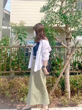 「Daniella&GEMMA（ダニエラアンドジェマ）のアイテム」を使った、kiiさん（レディース・154cm）の夏コーディネート
