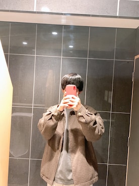 「Right-on（ライトオン）のアイテム（ブルゾン）」を使った、りょうさん（メンズ・176cm）の冬コーディネート