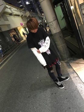 「backlash」｜「アイテム（スウェット）」を使った、motohisaさん（メンズ・175cm）の秋コーディネート