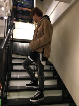 「ONES STROKE（ワンズストローク）のアイテム（ジャケット/アウター）」を使った、motohisaさん（メンズ・175cm）の秋コーディネート