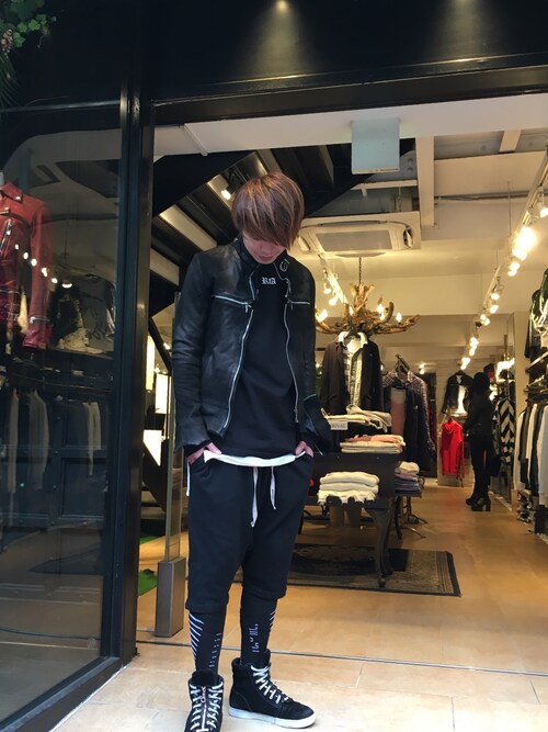 Motohisa Royal Flash 梅田 14th Addictionのライダースジャケットを使ったコーディネート Wear