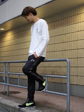 「roar（ロアー）のアイテム（パンツ）」を使った、motohisaさん（メンズ・176cm）の夏コーディネート