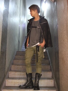 「backlash」｜「アイテム（その他アウター）」を使った、motohisaさん（メンズ・176cm）の秋コーディネート