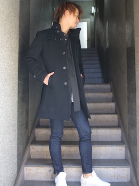「AKM」｜「アイテム（ジャケット/アウター）」を使った、motohisaさん（メンズ・176cm）の秋コーディネート