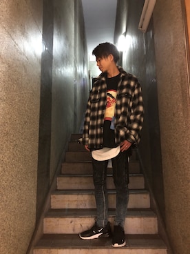 「Stampd' LA(スタンプドエルエー)のアイテム」を使った、motohisaさん(メンズ・176cm)の秋コーディネート