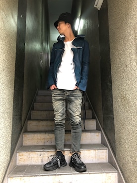 motohisaさん（メンズ・176cm）の冬コーディネート