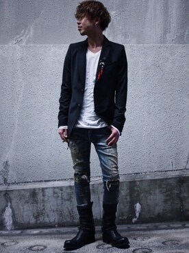 motohisaさん（メンズ・176cm）の春コーディネート