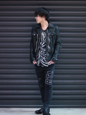 「RtA（アールティーエー）のアイテム」を使った、motohisaさん（メンズ・176cm）の春コーディネート