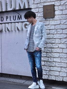 「AKM」｜motohisaさん（メンズ・176cm）の春コーディネート