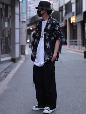 「Azuma.（アズマ）のアイテム（トップス）」を使った、motohisaさん（メンズ・176cm）の春コーディネート