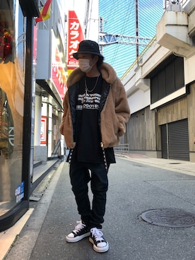 「backlash」｜「アイテム（ブルゾン）」を使った、motohisaさん（メンズ・176cm）の秋コーディネート