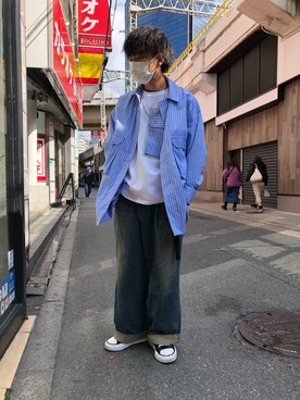 「SUPERTHANKS」｜「アイテム（アクセサリー）」を使った、motohisaさん（メンズ・176cm）の冬コーディネート