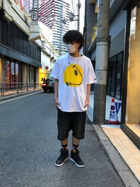 「ISAMU KATAYAMA BACKLASH（イサムカタヤマバックラッシュ）のアイテム（デニムパンツ）」を使った、motohisaさん（メンズ・176cm）の春コーディネート