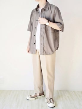 「DUFA（ドゥッファ）のアイテム」を使った、suiさん（メンズ・156cm）の夏コーディネート