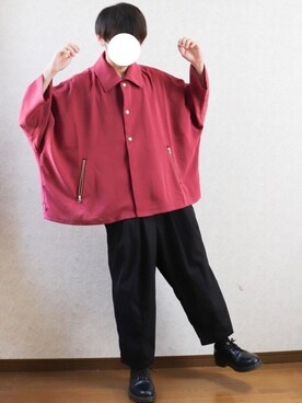 「ゆったりシルエット」｜やーこん🦊︎︎︎︎︎︎︎︎︎︎︎︎☑︎さん（メンズ・172cm）の夏コーディネート
