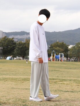 「アイテム（ピアス（両耳用））」を使った、やーこん🦊︎︎︎︎︎︎︎︎︎︎︎︎☑︎さん（メンズ・172cm・20代）の秋コーディネート