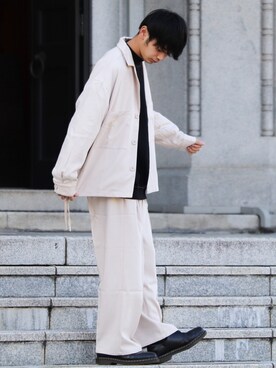 「CREARE LINO」｜「アイテム（ブーツ）」を使った、やーこん🦊︎︎︎︎︎︎︎︎︎︎︎︎☑︎さん（メンズ・172cm）の秋コーディネート