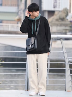 やーこん🦊︎︎︎︎︎︎︎︎︎︎︎︎☑︎さん（メンズ・172cm）の冬コーディネート