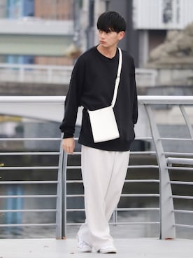 「Adoon plain（アドーンプレーン）のアイテム（パンツ）」を使った、やーこん🦊︎︎︎︎︎︎︎︎︎︎︎︎☑︎さん（メンズ・172cm・20代）の冬コーディネート