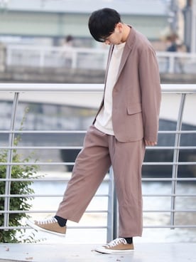 「アイテム（フォーマルスーツ/小物）」を使った、やーこん🦊︎︎︎︎︎︎︎︎︎︎︎︎☑︎さん（メンズ・172cm・20代）の冬コーディネート