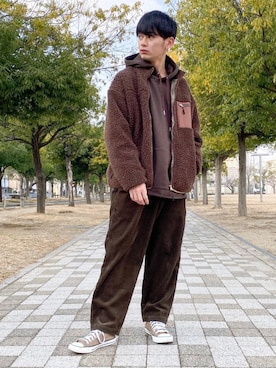 やーこん🦊︎︎︎︎︎︎︎︎︎︎︎︎☑︎さん（メンズ・172cm）の冬コーディネート