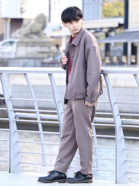 「ASTRONOMY（アストロノミー）のアイテム（スウェット）」を使った、やーこん🦊︎︎︎︎︎︎︎︎︎︎︎︎☑︎さん（メンズ・172cm）の冬コーディネート
