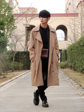 「GU（ジーユー）の（GU）スキニーフィットジーンズ（MEN ⁄ ジーンズ）」を使った、やーこん🦊︎︎︎︎︎︎︎︎︎︎︎︎☑︎さん（メンズ・172cm）の冬コーディネート